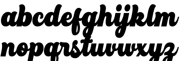 Maloney Font LOWERCASE