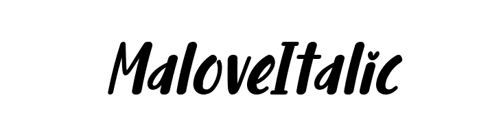 Malove Italic  les polices de caractères gratuit tlcharger
