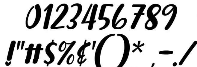 Malove Italic Font OTHER CHARS