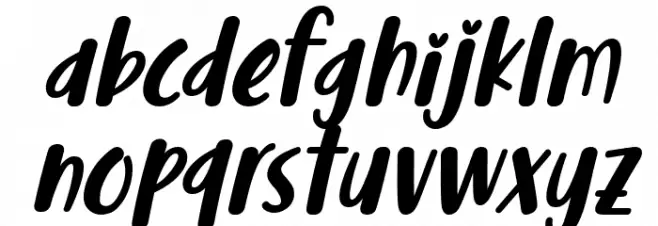 Malove Italic Font LOWERCASE