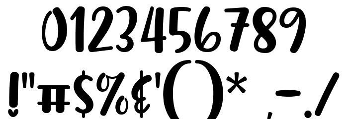 Malove Font OTHER CHARS