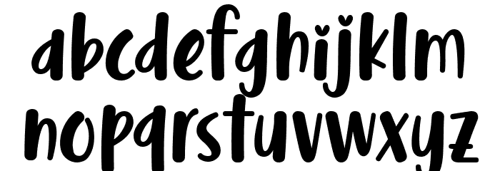 Malove Font LOWERCASE