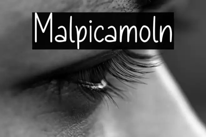 Malpicamoln Font examples