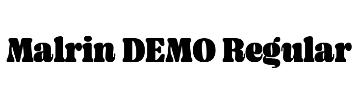 Malrin DEMO Regular  Free Fonts Download