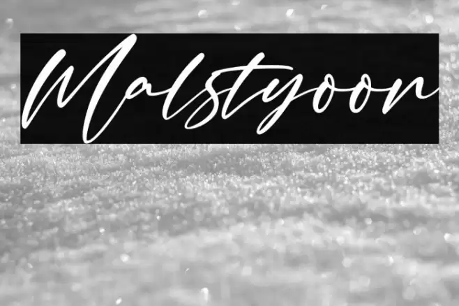 Malstyoor Font examples