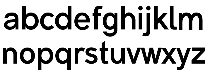 Malter Sans Bold demo Font LOWERCASE