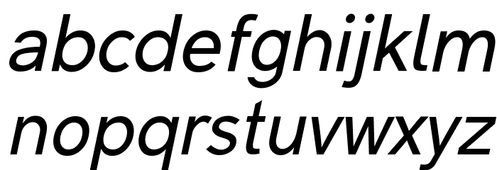 Malter Sans Italic Demo Font LOWERCASE