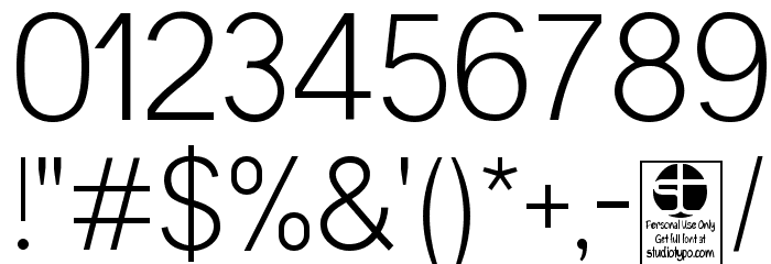 Malter Sans Light Demo Font OTHER CHARS