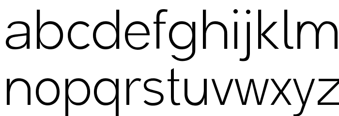 Malter Sans Light Demo Font LOWERCASE