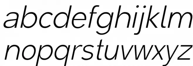 Malter Sans Light Italic Demo फ़ॉन्ट लोअरकेस