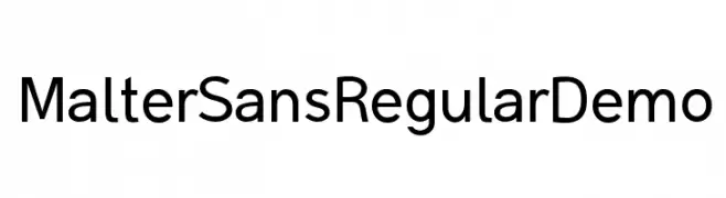 Malter Sans Regular Demo  Скачать бесплатные шрифты