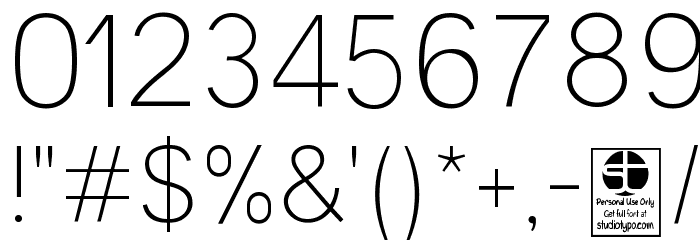 Malter Sans Thin Demo Font OTHER CHARS