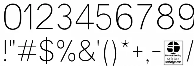 Malter Sans Thin Demo Font OTHER CHARS