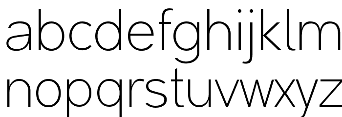 Malter Sans Thin Demo Font LOWERCASE
