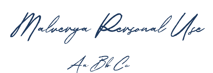 Malverya Personal Use Font Preview
