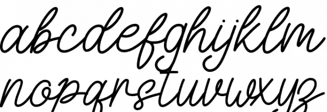 Malvia Шрифта строчной