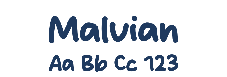 Malvian Font Preview
