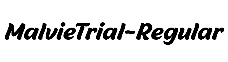 MalvieTrial-Regular  Frei Schriftart Herunterladen