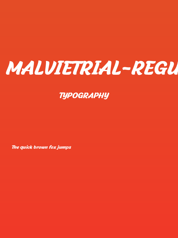 MalvieTrial-Regular Poster
