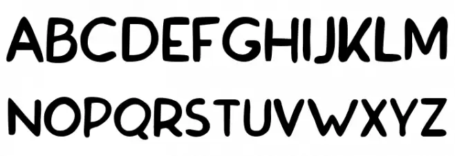 Malvinas Regular Schriftart Groß