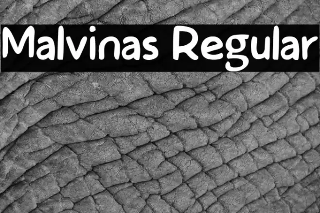 Malvinas Regular Font examples