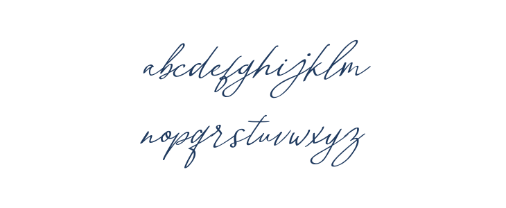 Malvinas Signature Lowercase