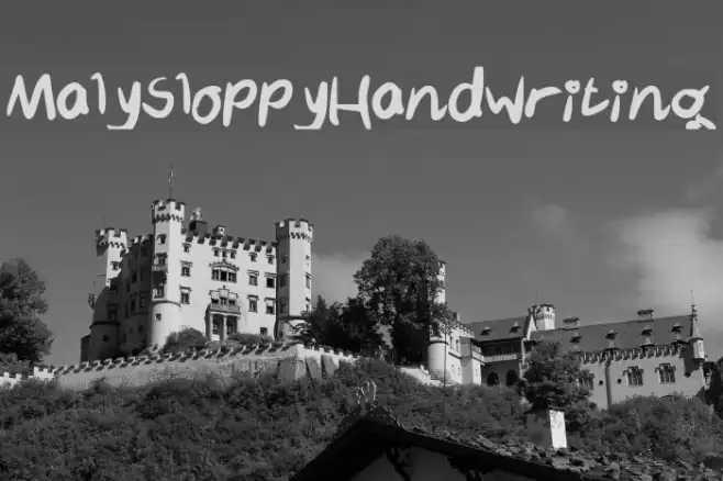 MalySloppyHandwriting Example 1