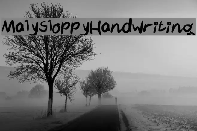 MalySloppyHandwriting Example 3