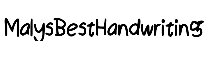 Maly_s_Best_Handwriting  baixar fontes gratis