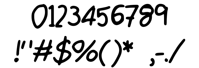 Maly_s_Best_Handwriting Font OTHER CHARS