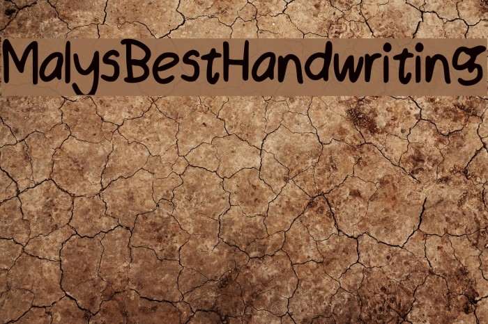 Maly_s_Best_Handwriting Font examples