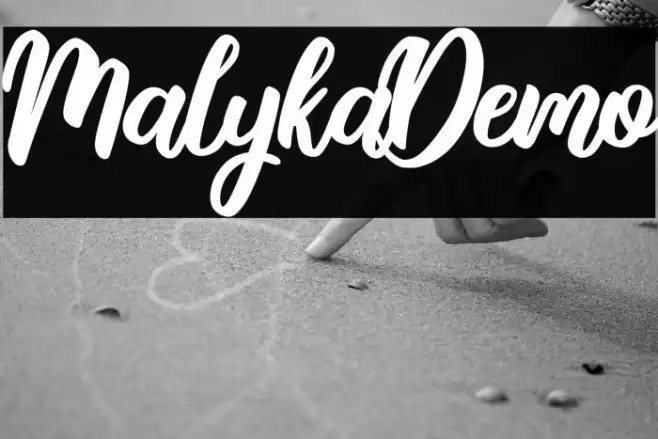 MalykaDemo Font examples