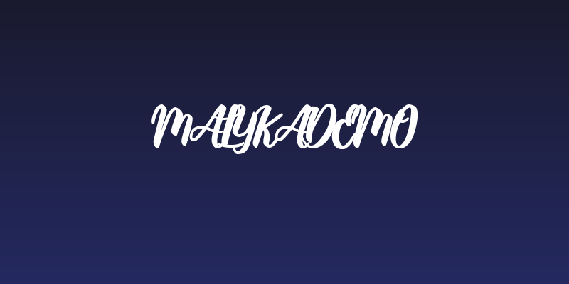 MalykaDemo Social Header