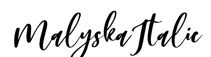 Malyska Italic  لخطوط تنزيل