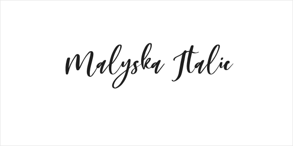 Malyska Italic Logo