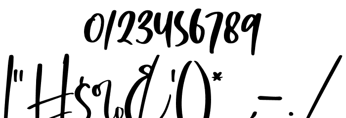 Malyska Font OTHER CHARS