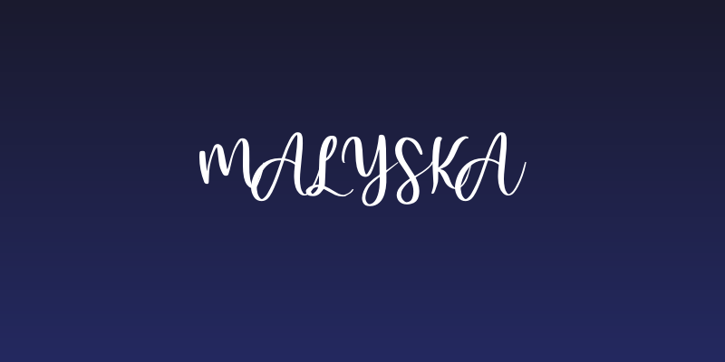 Malyska Social Header