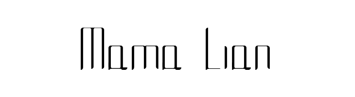 Mama Lian  font caratteri gratis