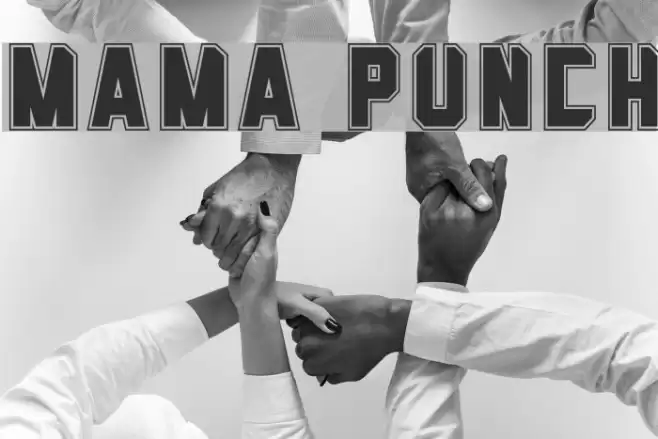 Mama Punch Font examples