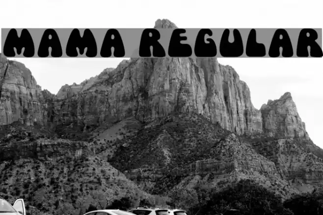 Mama Regular Font examples