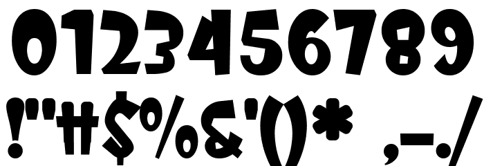 MamaKilo Black Font Alte caractere