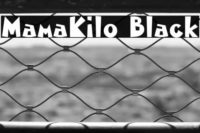 MamaKilo Black Font examples