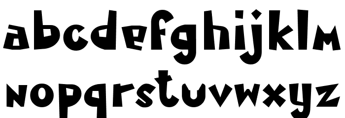 MamaKilo Black Font Litere mici