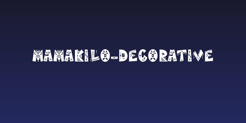 MamaKilo-Decorative Social Header