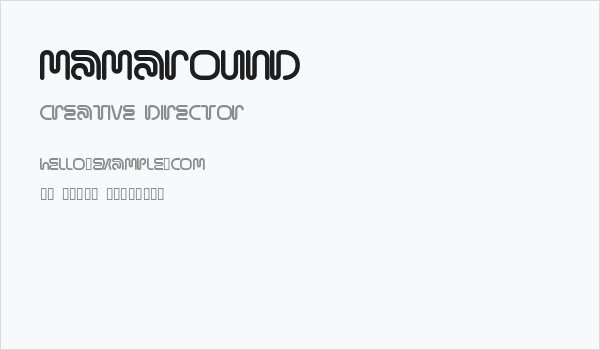 MamaRound Business Card