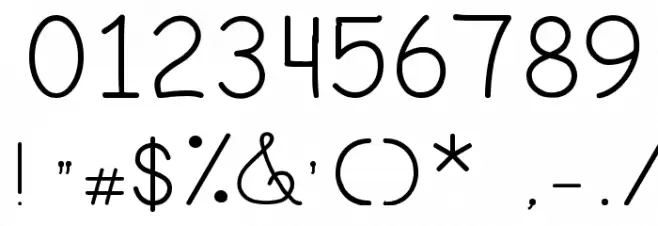 MamaeQueNosFaz Font OTHER CHARS