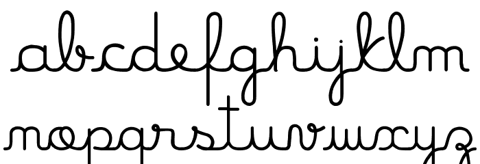 MamaeQueNosFaz Font LOWERCASE