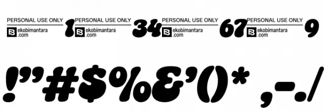 Mamboe Trial Regular Шрифта ДРУГИЕ символов