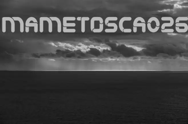Mametosca026 Font examples