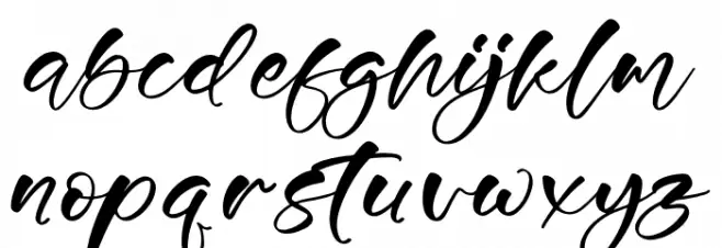 Mamilytoo Schriftart Kleinbuchstaben